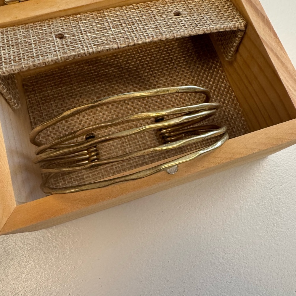 Brushed Gold Bangle